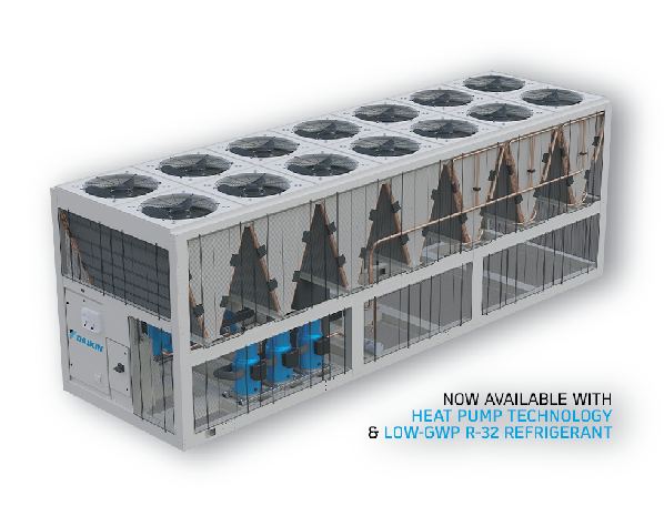 230 ton Daikin air-cooled scroll rental chiller