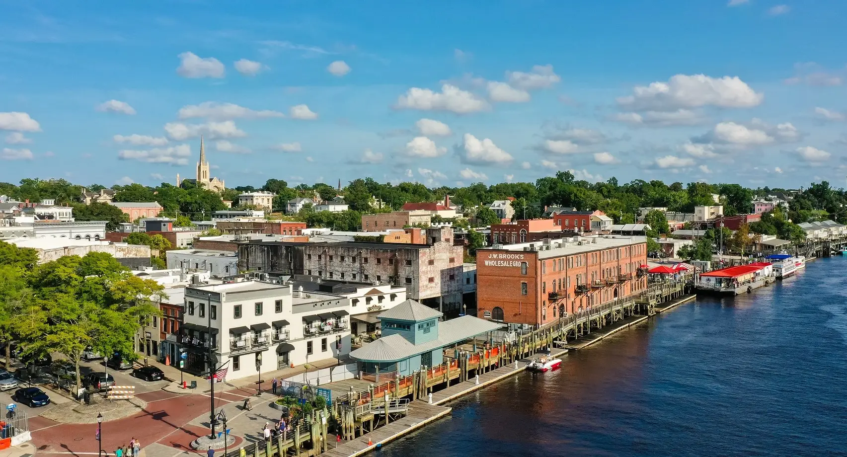 Map showing Wilmington service areas