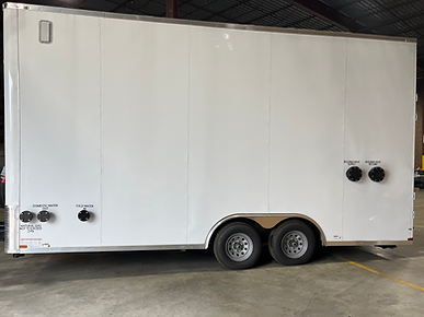 Temporary hot water trailer image